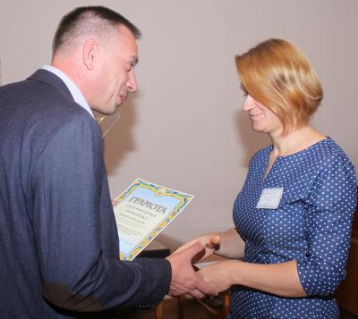 Привітання та нагородження від голови Дніпровської районної у м. Херсоні ради В.А.Кондратова